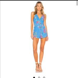 Briggs Romper in Blue Maddie Floral